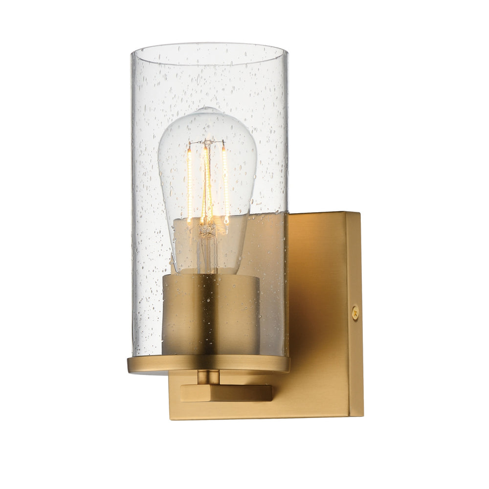 Maxim - One Light Wall Sconce - Livingston - Natural Aged Brass- Union Lighting Luminaires Decor