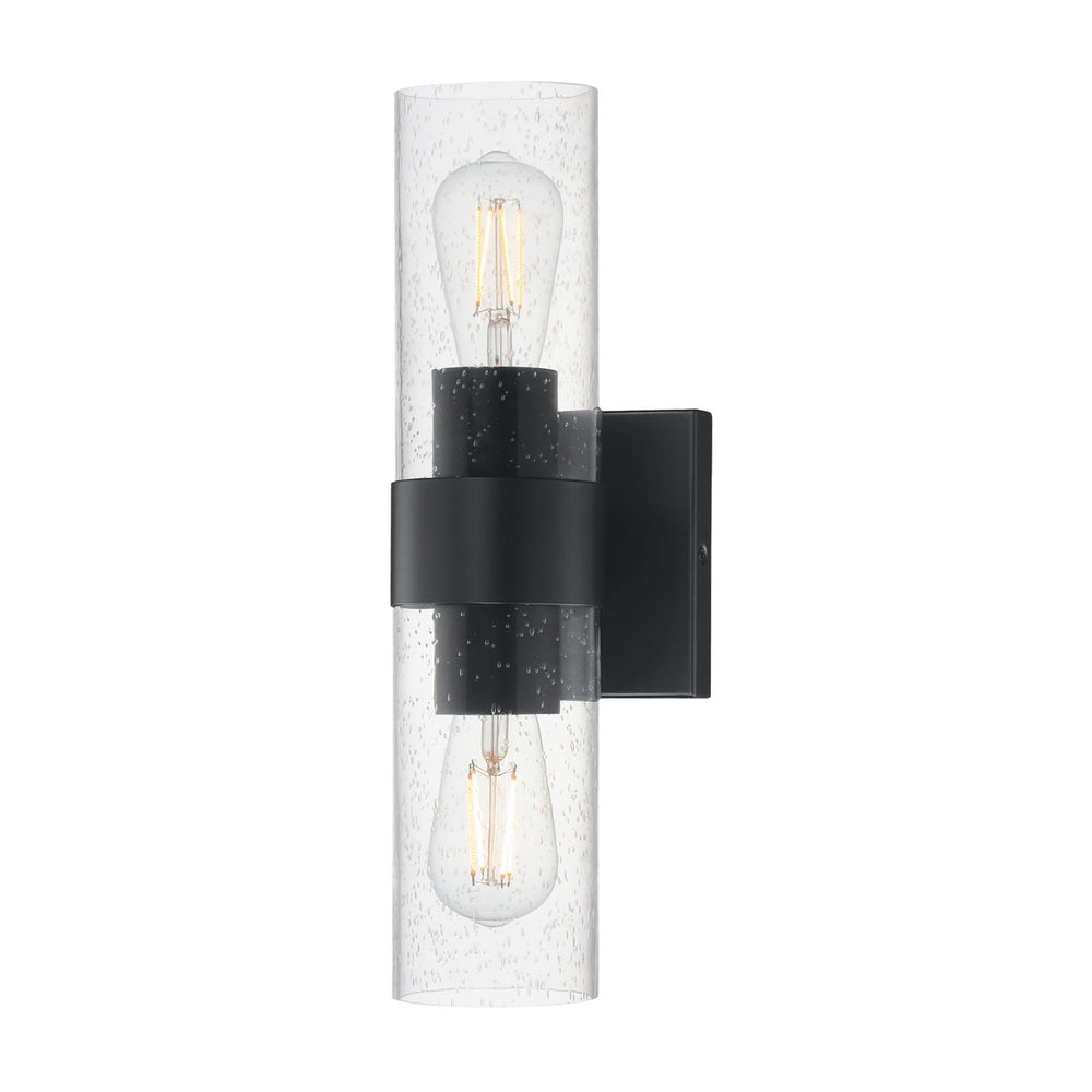 Maxim - Two Light Wall Sconce - Livingston - Black- Union Lighting Luminaires Decor