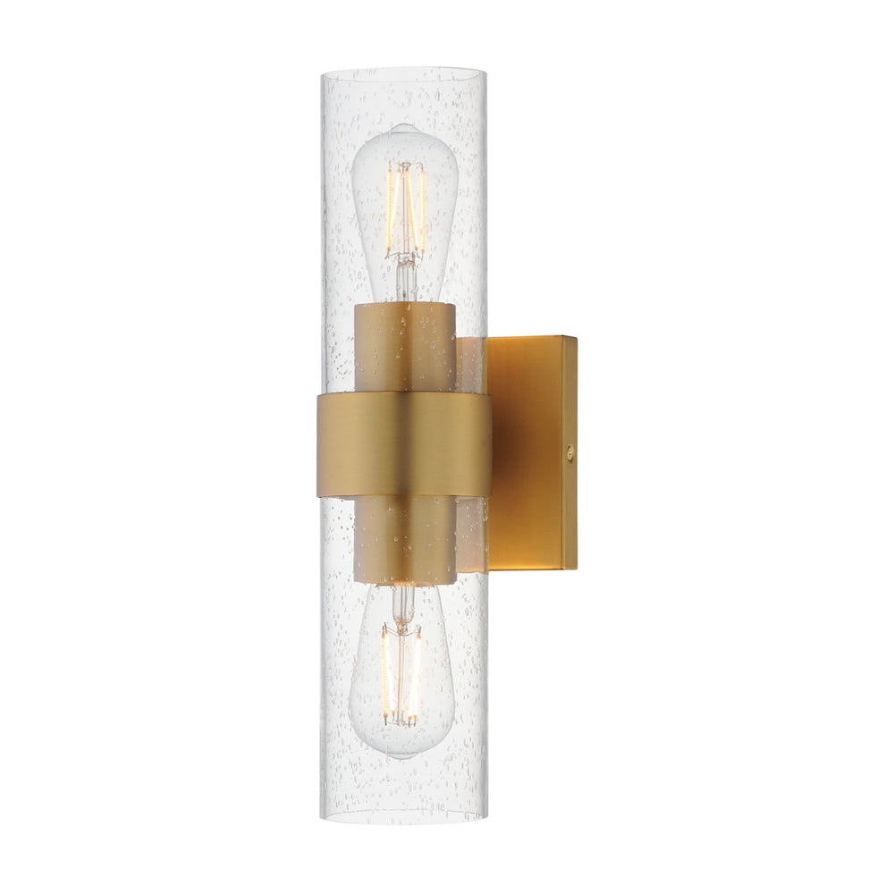 Maxim - Two Light Wall Sconce - Livingston - Natural Aged Brass- Union Lighting Luminaires Decor