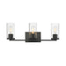 Maxim - Three Light Bath Vanity - Livingston - Black- Union Lighting Luminaires Decor