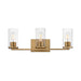 Maxim - Three Light Bath Vanity - Livingston - Natural Aged Brass- Union Lighting Luminaires Decor