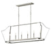 Maxim - Six Light Linear Pendant - Arden - Satin Nickel- Union Lighting Luminaires Decor