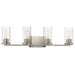 Maxim - Four Light Bath Vanity - Livingston - Satin Nickel- Union Lighting Luminaires Decor