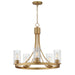 Maxim - Five Light Chandelier - Livingston - Natural Aged Brass- Union Lighting Luminaires Decor