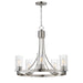 Maxim - Five Light Chandelier - Livingston - Satin Nickel- Union Lighting Luminaires Decor