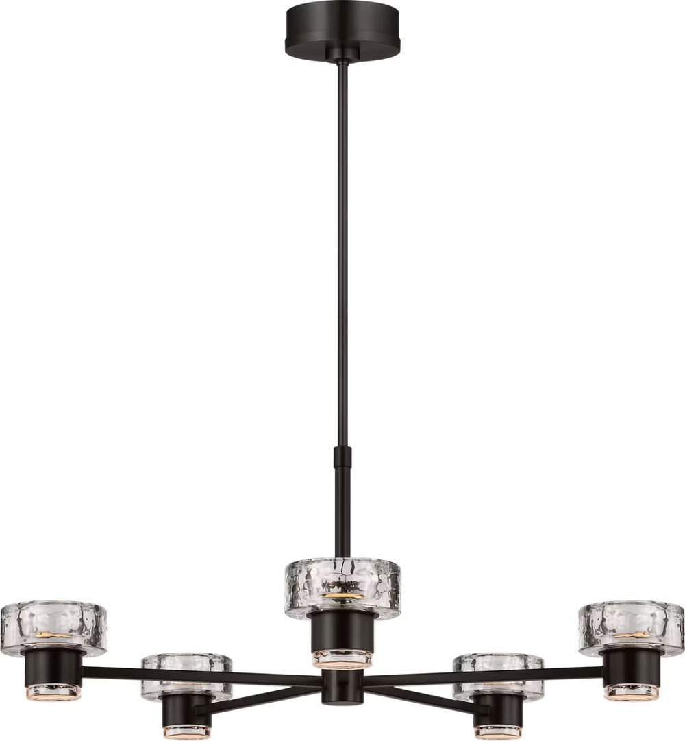 Visual Comfort Studio Canada - LED Chandelier - Holsted - Aged Iron- Union Lighting Luminaires Decor