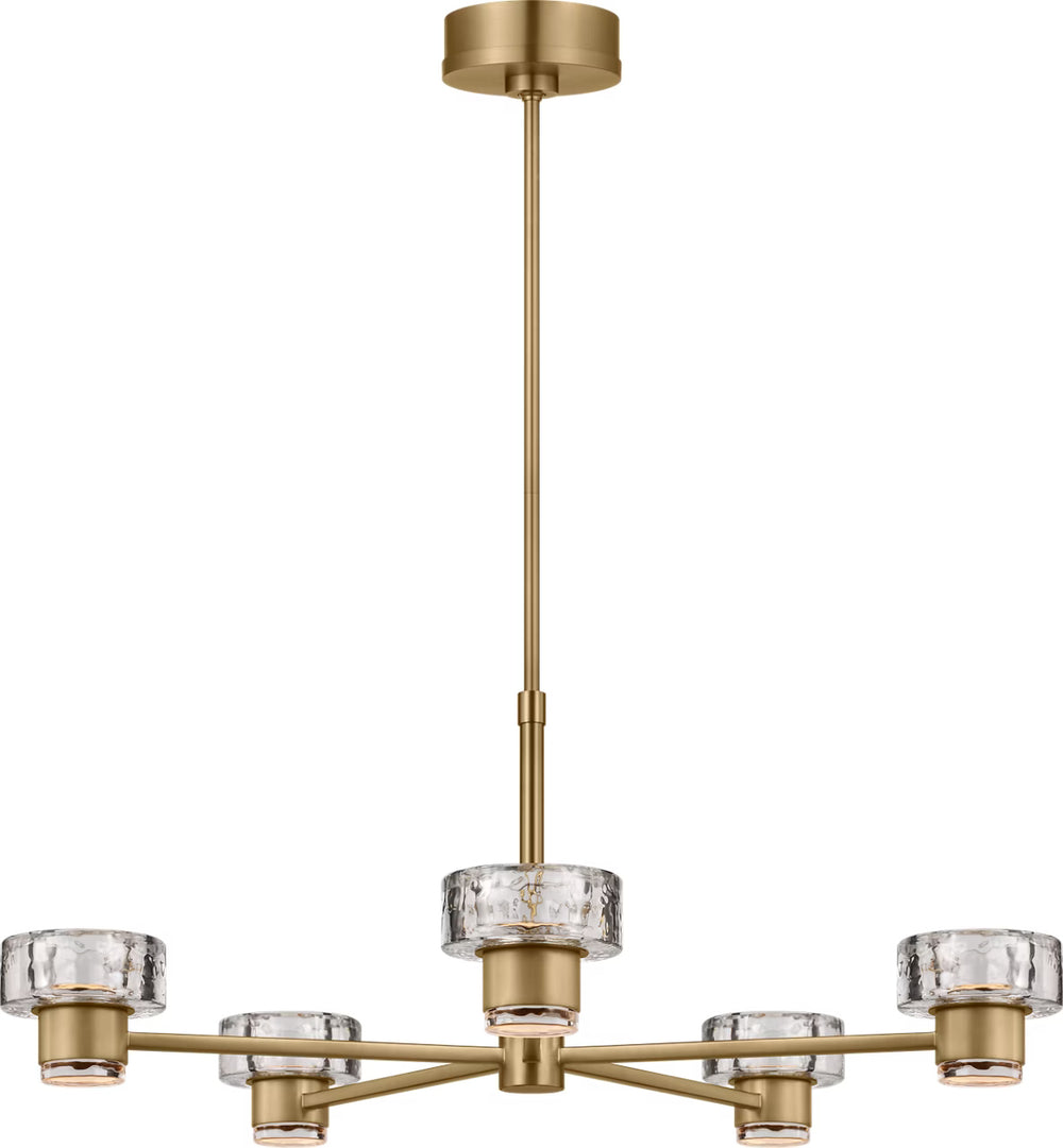 Visual Comfort Studio Canada - LED Chandelier - Holsted - Estate Brass- Union Lighting Luminaires Decor
