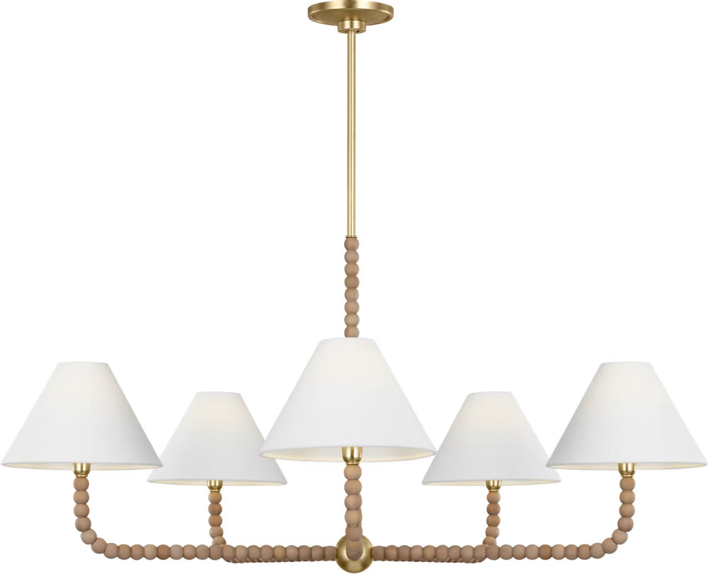 Visual Comfort Studio Canada - Five Light Chandelier - Fiona - Gild- Union Lighting Luminaires Decor