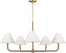 Visual Comfort Studio Canada - Five Light Chandelier - Fiona - Gild- Union Lighting Luminaires Decor