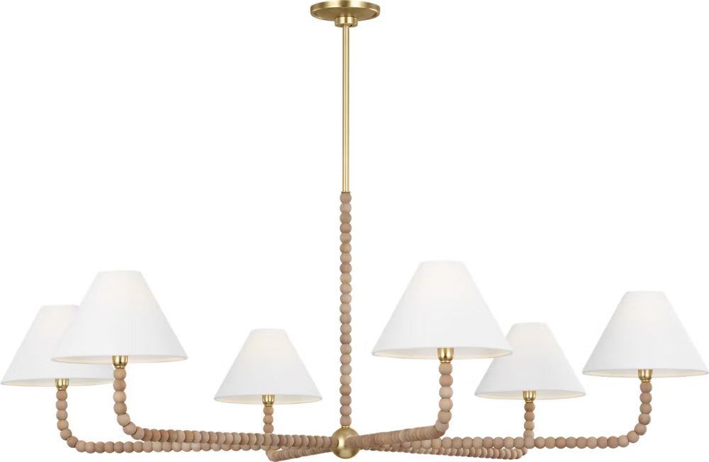 Visual Comfort Studio Canada - Six Light Chandelier - Fiona - Gild- Union Lighting Luminaires Decor