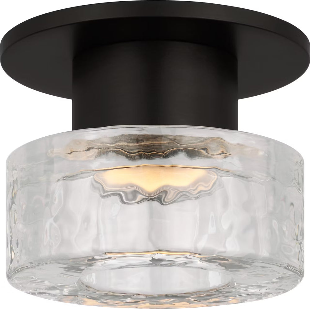 Visual Comfort Studio Canada - LED Flush Mount - Holsted - Aged Iron- Union Lighting Luminaires Decor