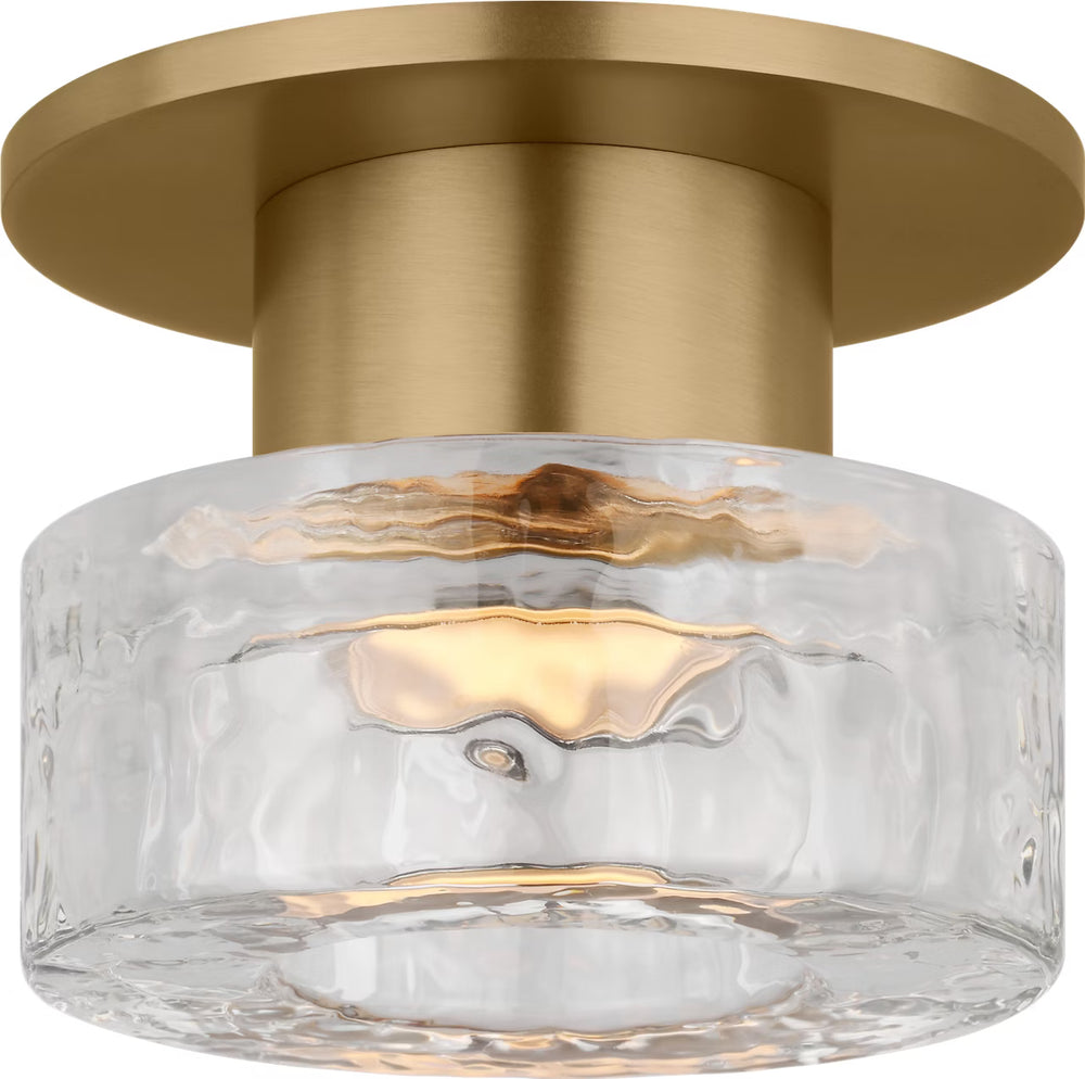 Visual Comfort Studio Canada - LED Flush Mount - Holsted - Estate Brass- Union Lighting Luminaires Decor