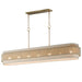 Maxim - Seven Light Linear Pendant - Seacliff - Natural Aged Brass- Union Lighting Luminaires Decor