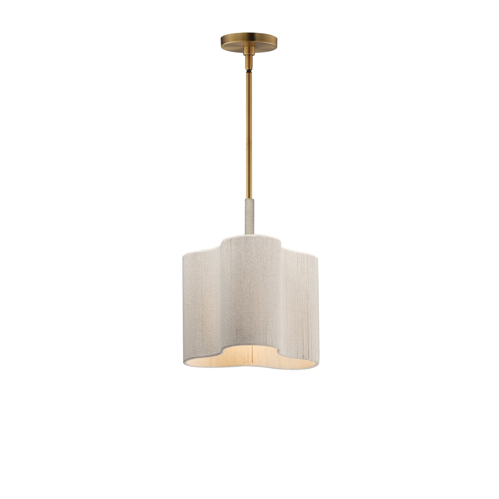 Maxim - One Light Pendant - Corsica - Natural Aged Brass- Union Lighting Luminaires Decor