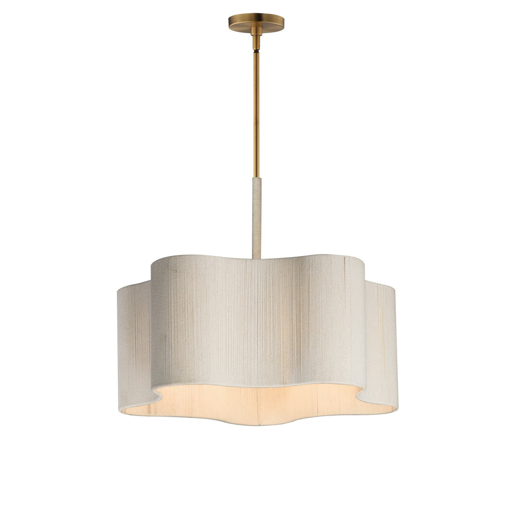 Maxim - Five Light Pendant - Corsica - Natural Aged Brass- Union Lighting Luminaires Decor