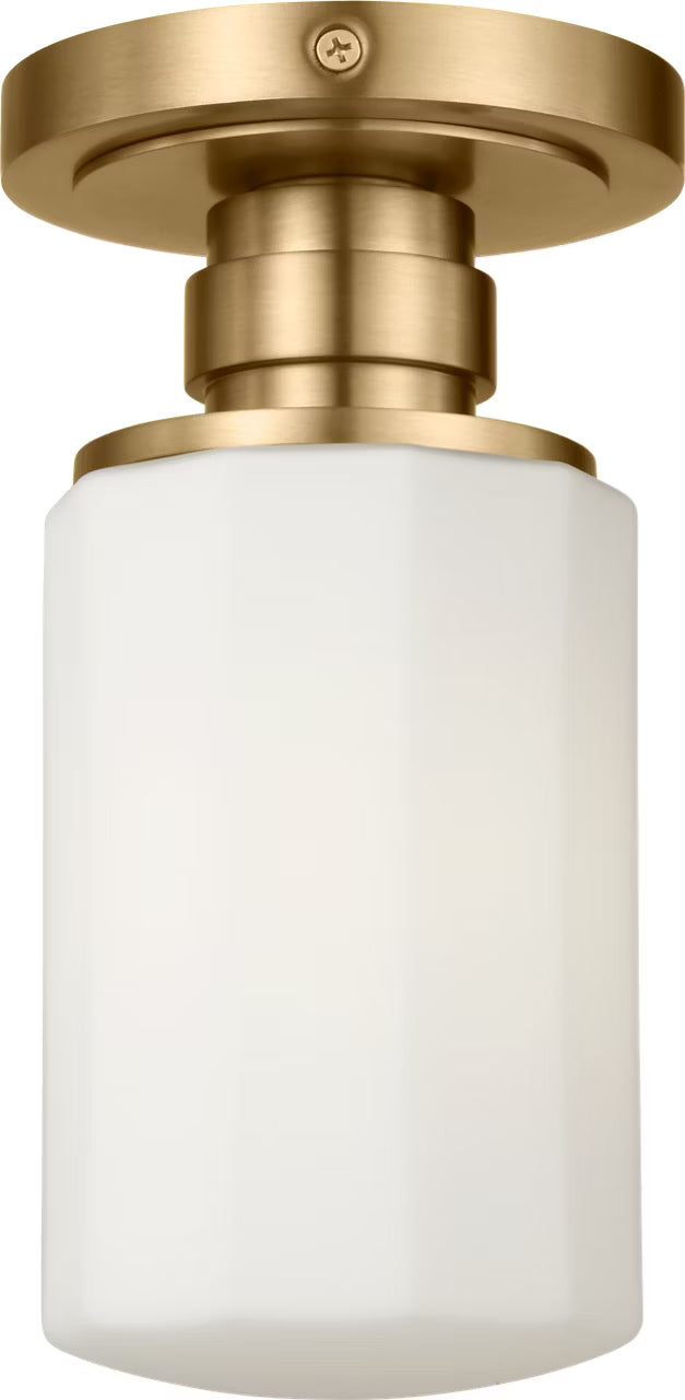 Visual Comfort Studio Canada - One Light Flush Mount - Fairfax - Estate Brass- Union Lighting Luminaires Decor