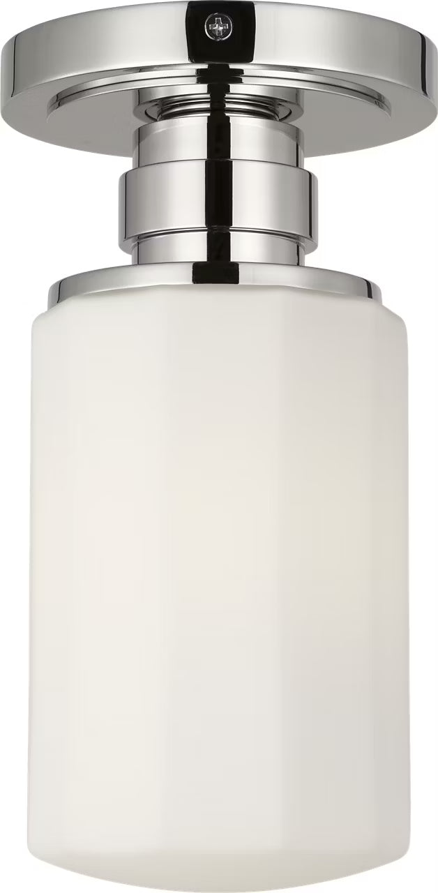 Visual Comfort Studio Canada - One Light Flush Mount - Fairfax - Polished Nickel- Union Lighting Luminaires Decor
