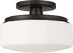 Visual Comfort Studio Canada - One Light Flush Mount - Fairfax - Aged Iron- Union Lighting Luminaires Decor