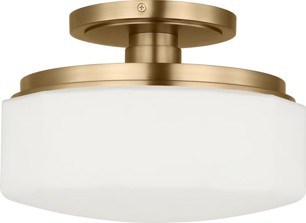 Visual Comfort Studio Canada - One Light Flush Mount - Fairfax - Estate Brass- Union Lighting Luminaires Decor