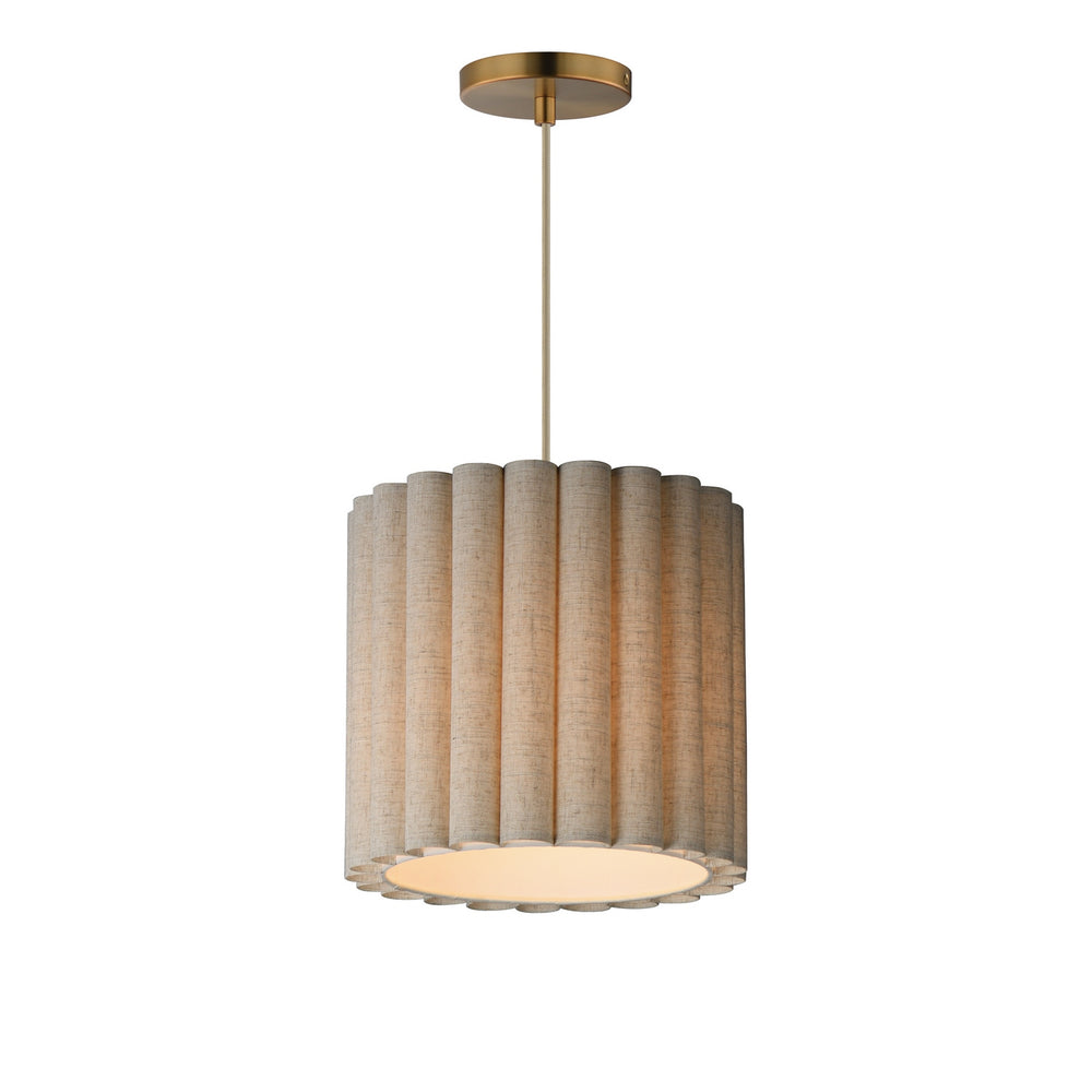 Maxim - One Light Pendant - Penelope - Natural Aged Brass- Union Lighting Luminaires Decor