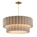 Maxim - Five Light Pendant - Penelope - Natural Aged Brass- Union Lighting Luminaires Decor