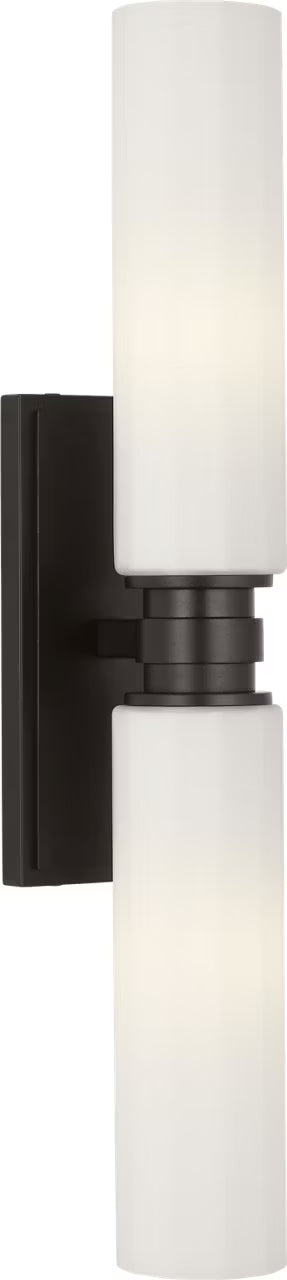 Visual Comfort Studio Canada - Two Light Vanity - Fairfax - Aged Iron- Union Lighting Luminaires Decor