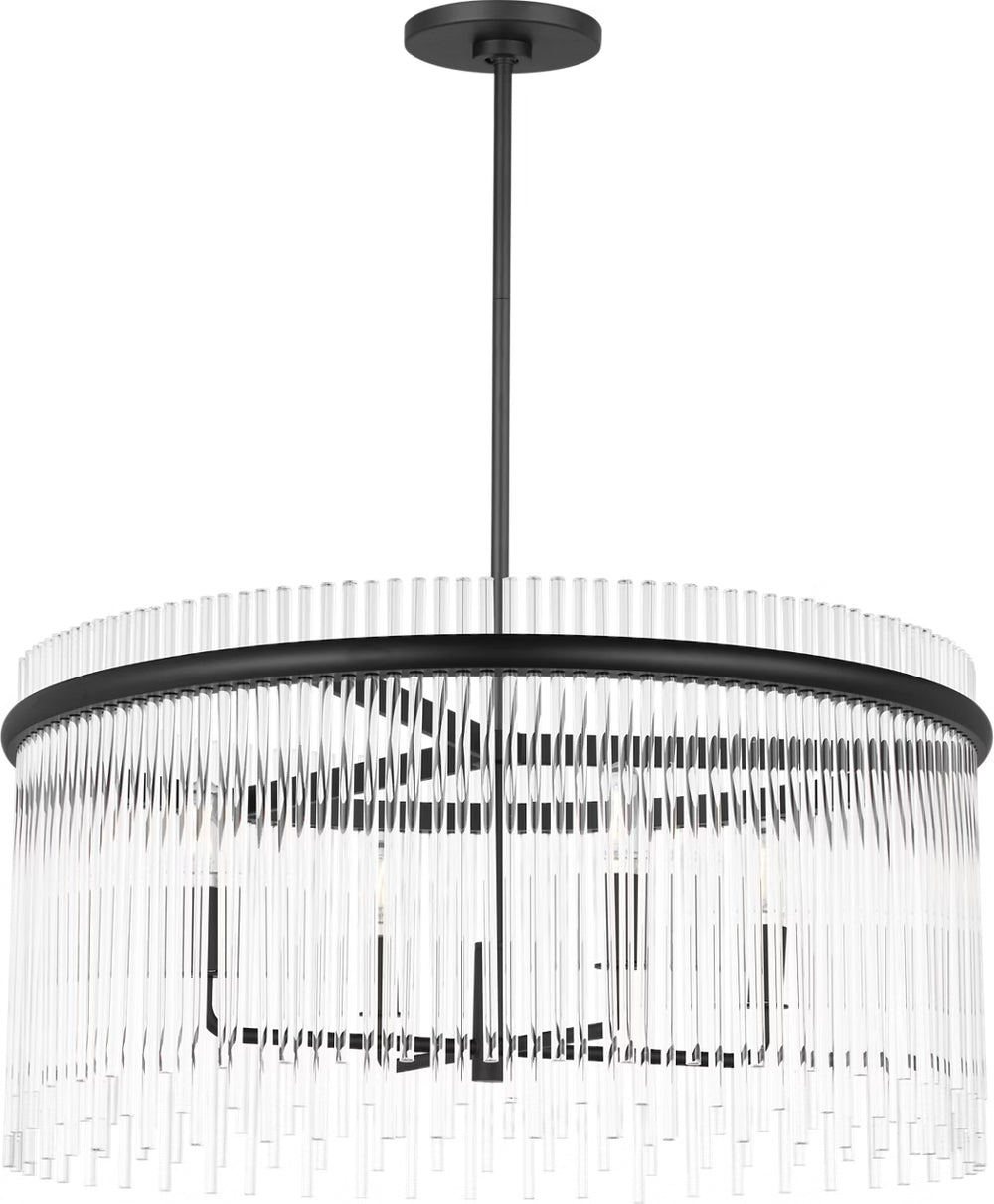 Visual Comfort Studio Canada - Four Light Chandelier - Finley - Midnight Black- Union Lighting Luminaires Decor