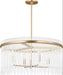 Visual Comfort Studio Canada - Four Light Chandelier - Finley - Satin Brass- Union Lighting Luminaires Decor