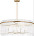 Visual Comfort Studio Canada - Six Light Chandelier - Finley - Satin Brass- Union Lighting Luminaires Decor