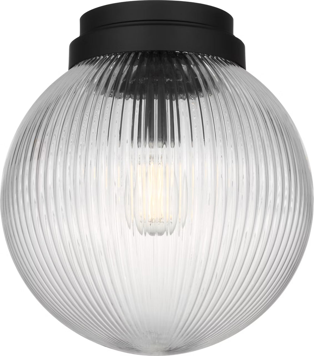 Visual Comfort Studio Canada - One Light Flush Mount - Preston - Midnight Black- Union Lighting Luminaires Decor