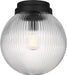 Visual Comfort Studio Canada - One Light Flush Mount - Preston - Midnight Black- Union Lighting Luminaires Decor