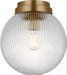 Visual Comfort Studio Canada - One Light Flush Mount - Preston - Satin Brass- Union Lighting Luminaires Decor