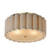 Maxim - Two Light Flush Mount - Penelope - Natural Aged Brass- Union Lighting Luminaires Decor