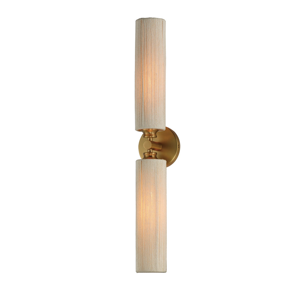 Maxim - Two Light Wall Sconce - Aveline - Natural Aged Brass- Union Lighting Luminaires Decor