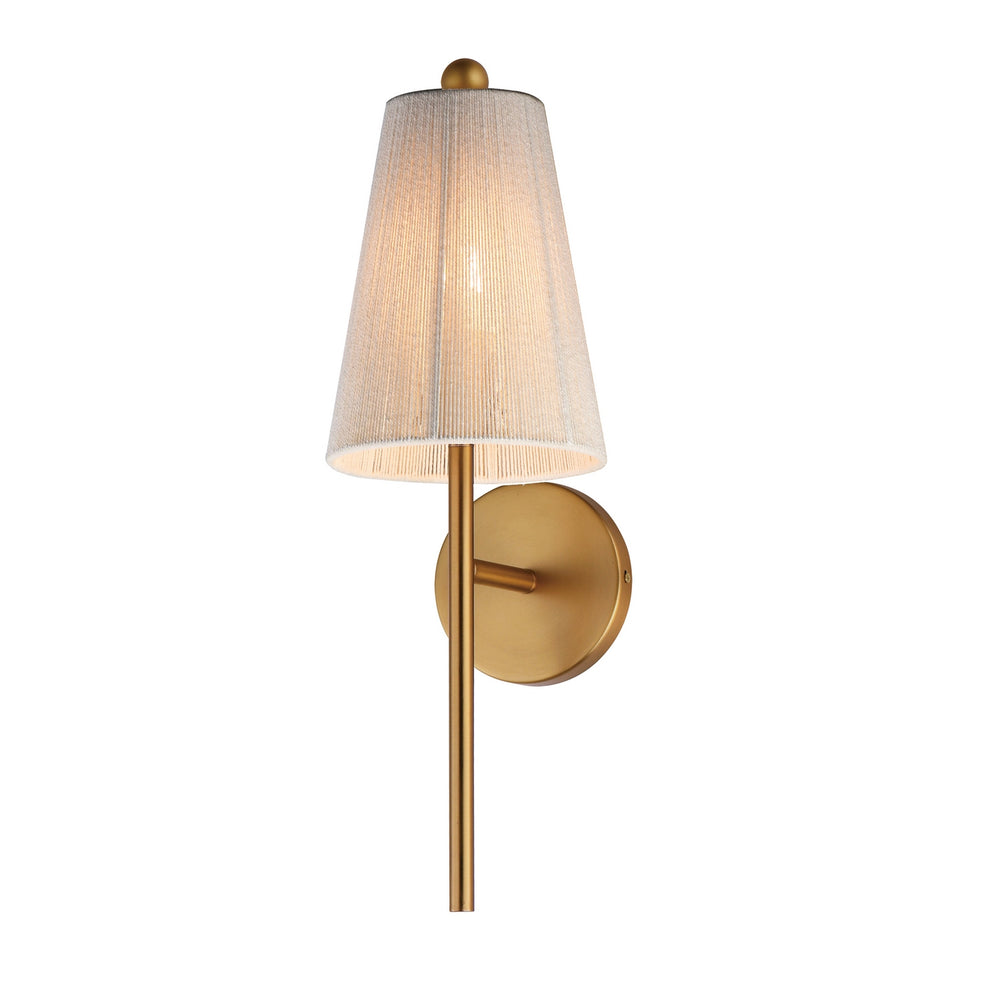 Maxim - One Light Wall Sconce - Valette - Natural Aged Brass- Union Lighting Luminaires Decor