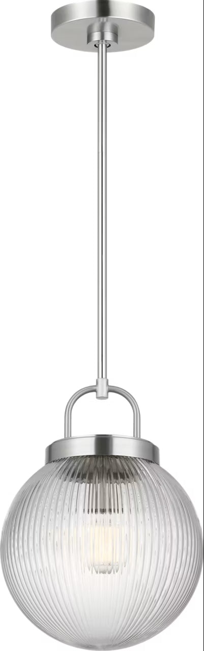 Visual Comfort Studio Canada - One Light Pendant - Preston - Brushed Nickel- Union Lighting Luminaires Decor