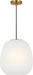 Visual Comfort Studio Canada - One Light Pendant - Nico - Satin Brass- Union Lighting Luminaires Decor