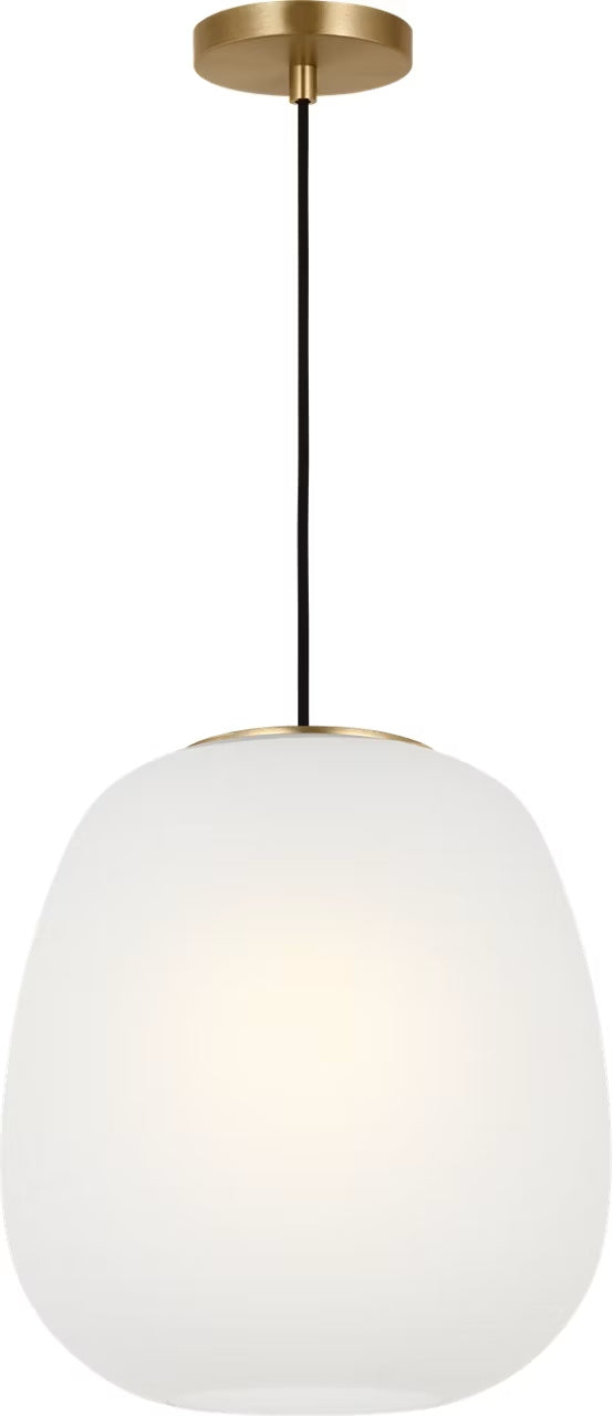 Visual Comfort Studio Canada - One Light Pendant - Nico - Satin Brass- Union Lighting Luminaires Decor