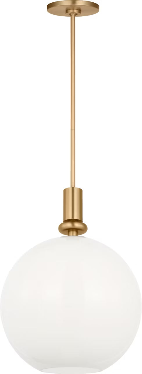 Visual Comfort Studio Canada - One Light Pendant - Malcolm - Satin Brass- Union Lighting Luminaires Decor