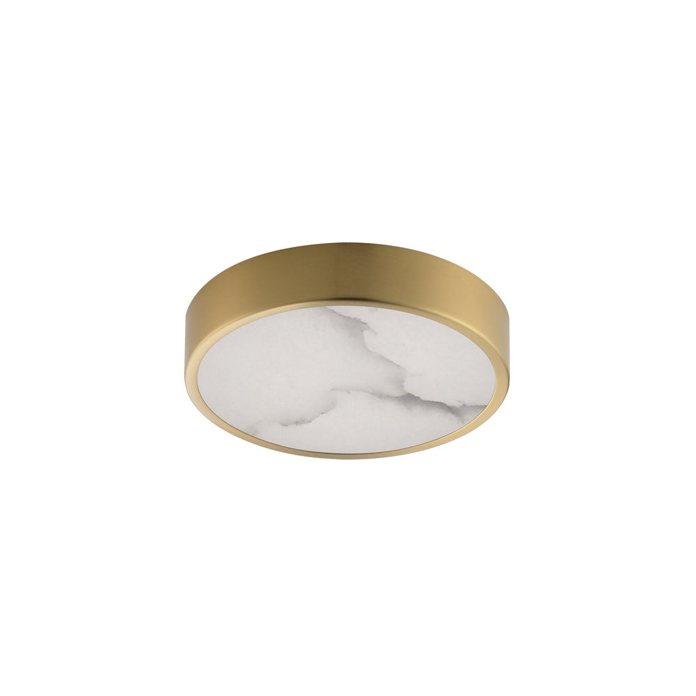 Maxim - LED Flush Mount - Slab - Natural Aged Brass- Union Lighting Luminaires Decor