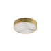 Maxim - LED Flush Mount - Slab - Natural Aged Brass- Union Lighting Luminaires Decor