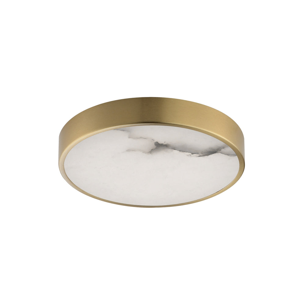 Maxim - LED Flush Mount - Slab - Natural Aged Brass- Union Lighting Luminaires Decor