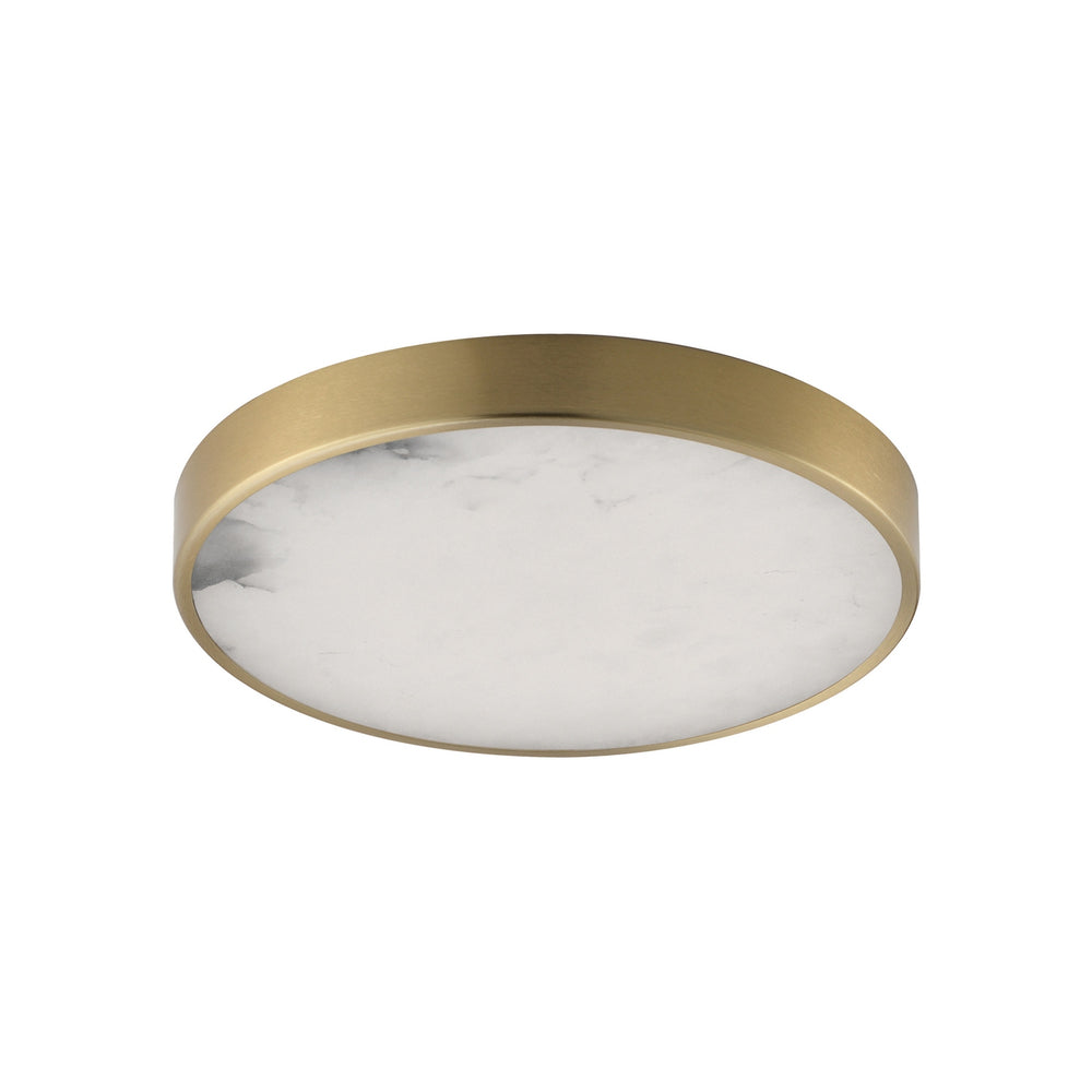 Maxim - LED Flush Mount - Slab - Natural Aged Brass- Union Lighting Luminaires Decor