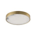 Maxim - LED Flush Mount - Slab - Natural Aged Brass- Union Lighting Luminaires Decor