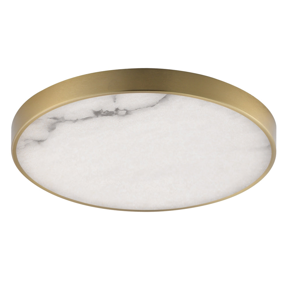 Maxim - LED Flush Mount - Slab - Natural Aged Brass- Union Lighting Luminaires Decor