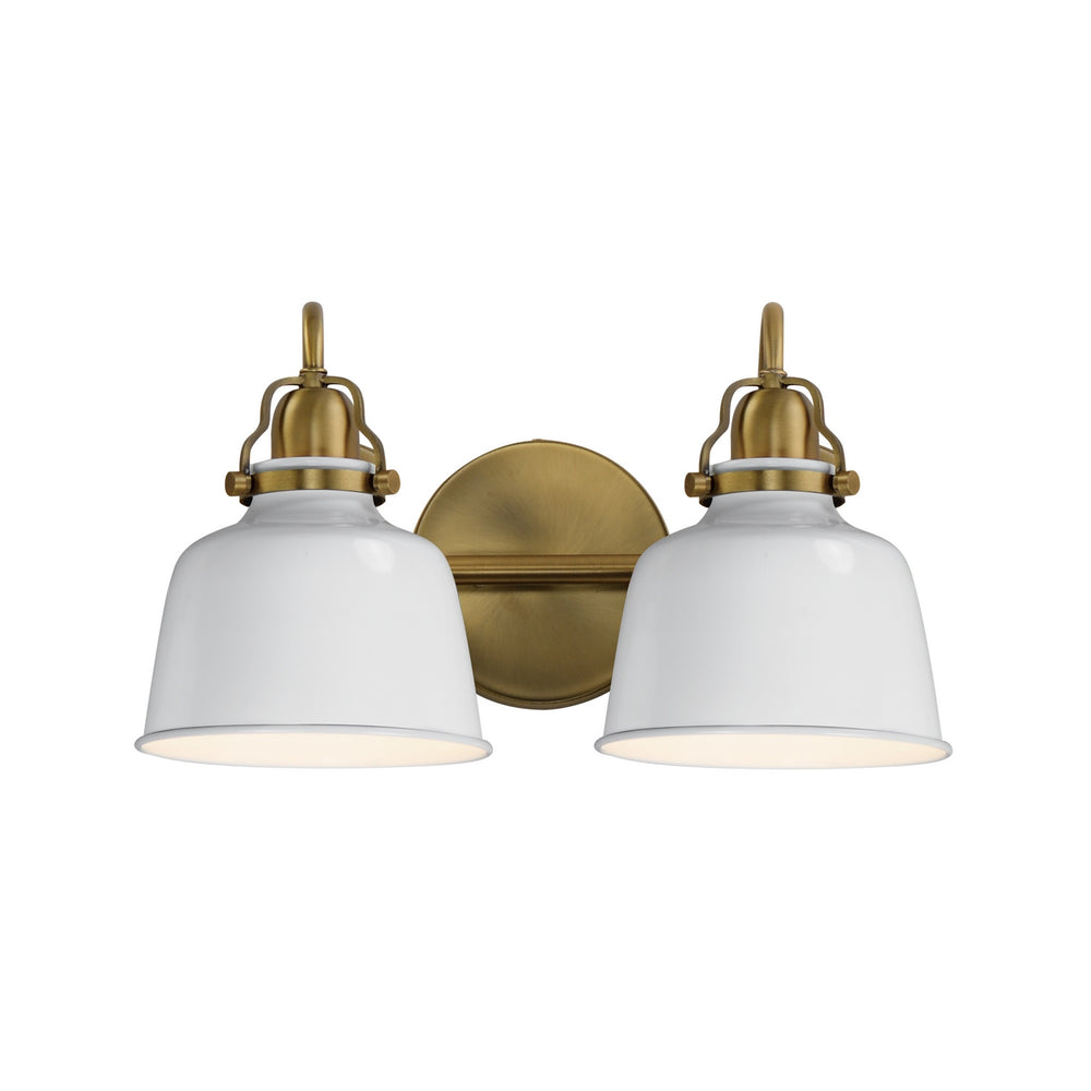 Maxim - Two Light Wall Sconce - Hollis - Natural Aged Brass- Union Lighting Luminaires Decor
