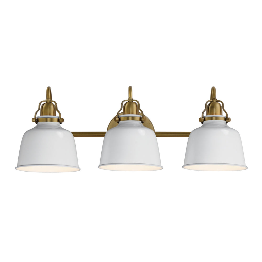 Maxim - Three Light Wall Sconce - Hollis - Natural Aged Brass- Union Lighting Luminaires Decor