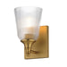 Maxim - One Light Bath Vanity - Julip - Natural Aged Brass- Union Lighting Luminaires Decor