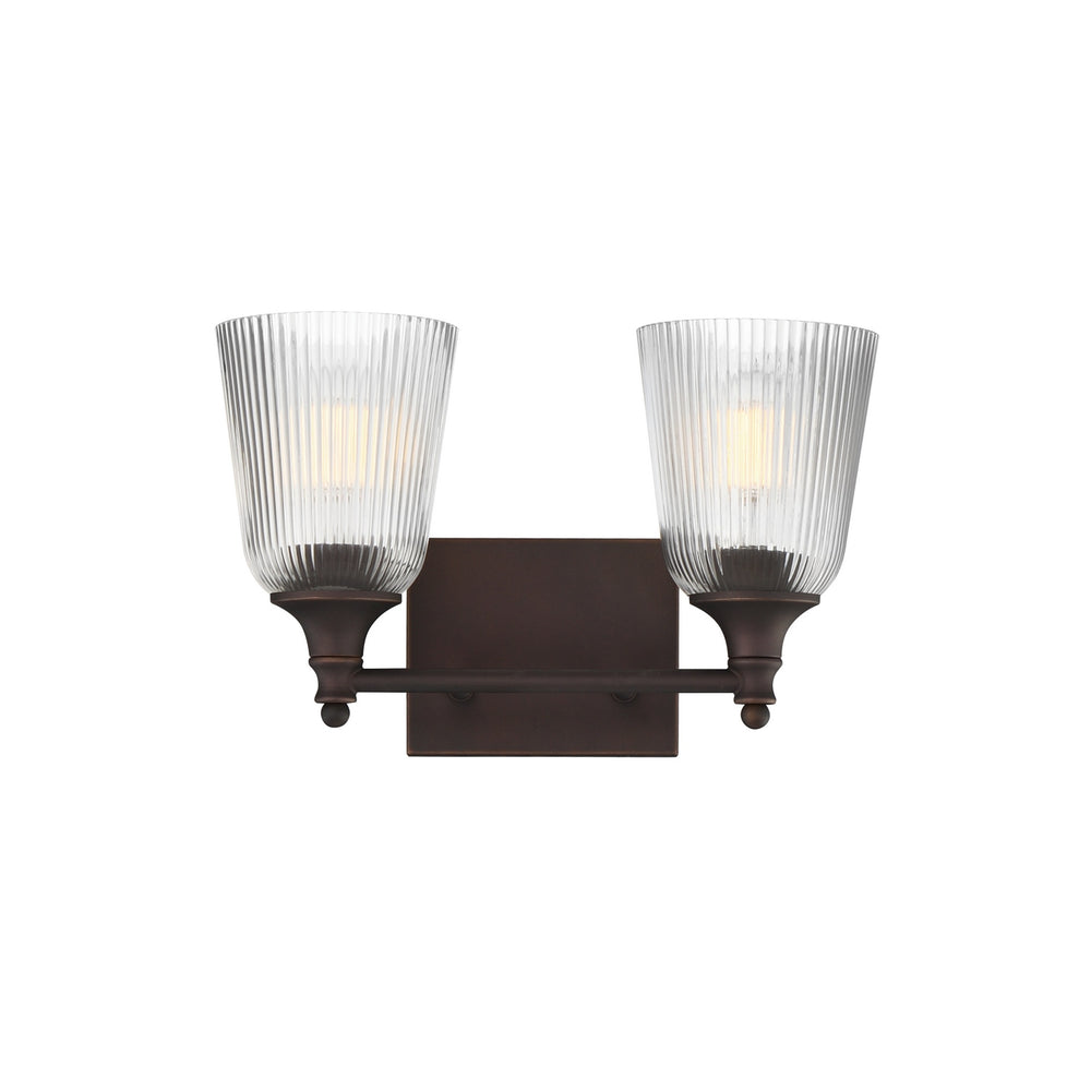 Maxim - Two Light Bath Vanity - Julip - Dark Bronze- Union Lighting Luminaires Decor