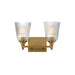 Maxim - Two Light Bath Vanity - Julip - Natural Aged Brass- Union Lighting Luminaires Decor